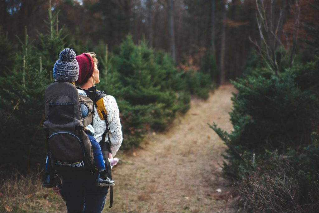 organic baby carrier for hiking